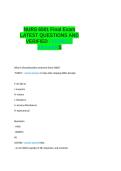 NURS 6501 Final Exam LATEST QUESTIONS AND VERIFIED CORRECT ANSWERS&period;