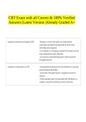 CBT Exam with all Correct & 100&percnt; Verified Answers &vert;Latest Version &vert;Already Graded A&plus;