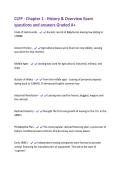 CLFP - Chapter 1 - History & Overview Exam  questions and answers Graded A&plus; 