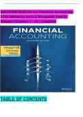 Solution Manual for Financial Accounting&comma; 11th Edition by Jerry J&period; Weygandt & Paul D&period; Kimmel &vert; Chapters 1-13 &vert; Verified Step-by-Step Solutions &vert; CPA Exam & Accounting Principles Prep
