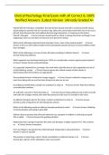 Clinical Psychology Final Exam with all Correct & 100&percnt; Verified Answers &vert;Latest Version &vert;Already Graded A&plus;