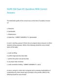 NURS 326 Exam -1 Questions With Correct Answers