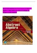 Solution Manual for A First Course in Abstract Algebra&comma; 8th Edition by John B&period; Fraleigh & Neal Brand &vert; Complete All Chapters &vert; Verified Step-by-Step Solutions &vert; Group Theory&comma; Ring Theory & Linear Algebra Prep &vert; Graduate & Advanced Math Exam Prep