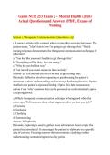 Galen NUR 253 Exam 2 Study Guide 2026&colon; 300 Questions with Answers & Rationales &vert; Mental Health Nursing