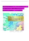 Solution Manual for Finite Mathematics & Its Applications&comma; 13th Edition by Larry J&period; Goldstein&comma; David I&period; Schneider&comma; Martha J&period; Siegel & Steven M&period; Hair &vert; Chapters 1-12 &vert; Verified Step-by-Step Solutions &vert; Linear Programming&comma; Matrices&comma; Probability&comma; Game Theory