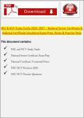 NSC & NCV Study Guide 2026&ndash;2027 &ndash; National Senior Certificate & National Certificate Vocational Exam Prep &vert; Complete Notes&comma; Revision Guide & Practice Tests &lpar;A&plus; Study Material&rpar;