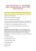 Galen NUR 253 Mental Health Nursing Exams 1-4 Complete Study Guide 2026&colon; package deal