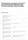 DCF Child Abuse and Neglect &lpar;CAAN&rpar; EXAM 2025 COMPLETE EXAM QUESTIONS AND ACCURATE ANSWERS &vert;ALREADY PASSED&excl;&excl;