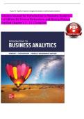 Solution Manual for Introduction to Business Analytics&comma; 1st Edition by Vernon Richardson & Marcia Watson &vert;  Chapters 1-12 &vert; Step-by-Step Solutions &vert; Excel&comma; Data Visualization&comma; Predictive Analytics&comma; Big Data & Business Intelligence &vert; MBA & Data Science Exa