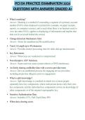PCI ISA PRACTICE EXAMINATION 2026 QUESTIONS WITH ANSWERS GRADED A&plus;