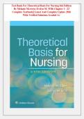 Test Bank - Theoretical Basis for Nursing 6th Edition &lpar; Melanie McEwen Evelyn M&period; Wills&comma; 2026&rpar; All Chapters 1-23&vert; Latest Edition