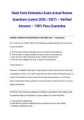 State Farm Estimatics Exam Actual Review Questions &lpar;Latest 2026 &sol; 2027&rpar; &ndash; Verified Answers &ndash; 100&percnt; Pass Guarantee