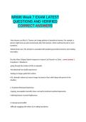 NR606 Week 7 EXAM LATEST QUESTIONS AND VERIFIED CORRECT ANSWERS&period;