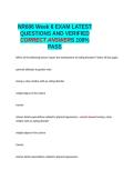 NR606 Week 6 EXAM LATEST QUESTIONS AND VERIFIED CORRECT ANSWERS 100- PASS&period;