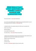 NR606 Midterm Exam 2 LATEST QUESTIONS AND VERIFIED CORRECT ANSWERS 100- GUARANTEED PASS&period;