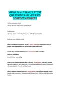 NR606 Final EXAM 2 LATEST QUESTIONS AND VERIFIED CORRECT ANSWERS&period;