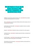 NR 606 Midterm Exam Study Guide Questions AND VERIFIED ANSWERS 100- GUARANTEED PASS&period;