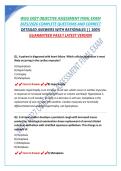WGU D027 OBJECTIVE ASSESSMENT FINAL EXAM 2025&sol;2026 COMPLETE QUESTIONS AND CORRECT DETAILED ANSWERS WITH RATIONALES &vert;&vert; 100&percnt; GUARANTEED PASS&excl;&excl; LATEST VERSION