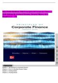 Solution Manual for Principles of Corporate Finance&comma; 14th Edition by Richard A&period; Brealey&comma; Stewart C&period; Myers&comma; Franklin Allen & Alex Edmans &vert; Chapters 1-34 &vert; Verified Step-by-Step Solutions &vert; Corporate Finance&comma; Valuation&comma; Risk&comma; Capital Budgeting&comma; Options&comma; Mer