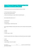 Drivers Training Segment 2 Michigan State Test Questions & Answers 100&percnt; Solved
