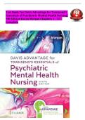 Test Bank for Davis Advantage for Townsend's Essentials of Psychiatric Mental Health Nursing&comma; 9th Edition by Karyn I&period; Morgan & Mary C&period; Townsend &vert; Chapters 1-32 &vert; Verified Questions & Answers with NCLEX&reg;-Style & NGN Rationales &vert; PMHNP&comma; RN & NCLEX Ex