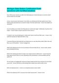 Michigan State Brakes Certification Exam Questions with Certified Solutions 