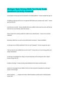 Michigan State Driving Skills Test Study Guide Questions Correctly Answered