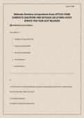 Nebraska Dentistry Jurisprudence Exam ACTUAL EXAM COMPLETE QUESTIONS AND DETAILED SOLUTIONS LATEST UPDATE THIS YEAR-JUST RELEASED