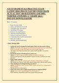 ATI FUNDAMENTALS PRACTICE EXAM  LATEST 2026 UPDATE FAST REVIWED FROM  ACTUAL TEST 100 QUESTIONS AND 100&percnt;  VERIFIED ANSWERS&vert; A&plus; GRADE Q&A &vert;  INSTANT DOWNLOAD PDF