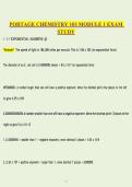 Portage Chemistry 103 Module 1 Exam Study Guide &lpar;2025&sol;2026&rpar; &vert; Questions & Verified Answers &vert; Instant PDF Download