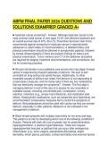 ABFM FINAL PAPER 2026 QUESTIONS AND SOLUTIONS EXAMPREP GRADED A&plus;