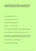 FLIGHT PARAMEDIC CERTIFICATION &vert; 135 QUESTIONS AND ANSWERS &vert; 2026 UPDATE &vert; WITH COMPLETE SOLUTION&period;