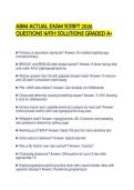 ABIM ACTUAL EXAM SCRIPT 2026 QUESTIONS WITH SOLUTIONS GRADED A&plus;
