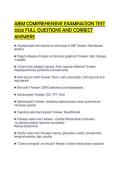 ABIM COMPREHENSIVE EXAMINATION TEST 2026 FULL QUESTIONS AND CORRECT ANSWERS