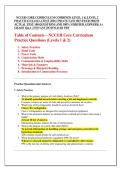 NCCER CORE CURRICULUM COMBINED LEVEL 1 & LEVEL 2  PRACTICE EXAM LATEST 2026 UPDATE FAST REVIWED FROM  ACTUAL TEST 100 QUESTIONS AND 100&percnt; VERIFIED ANSWERS&vert; A&plus;  GRADE Q&A &vert; INSTANT DOWNLOAD PDF 