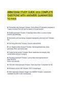 ABIM EXAM STUDY GUIDE 2026 COMPLETE QUESTIONS WITH ANSWERS GUARANTEED TO PASS