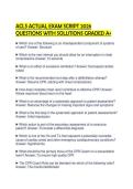 ACLS ACTUAL EXAM SCRIPT 2026 QUESTIONS WITH SOLUTIONS GRADED A&plus;