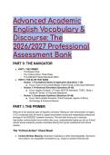 Advanced Academic English Vocabulary & Discourse Test Bank &lpar;2026&sol;2027&rpar; &vert; Perfect for TOEFL iBT&comma; IELTS&comma; & C1&sol;C2 Exams