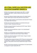 ACLS FINAL PAPER 2026 QUESTIONS AND SOLUTIONS EXAMPREP GRADED A&plus;