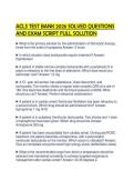 ACLS TEST BANK 2026 SOLVED QUESTIONS AND EXAM SCRIPT FULL SOLUTION