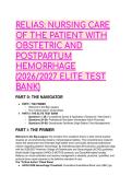 Relias&colon; Obstetric & Postpartum Hemorrhage 2026&sol;2027 Elite Test Bank &vert; 88 Q&A Scenarios