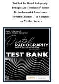Test Bank For Dental Radiography Principles And Techniques 6th Edition By Joen Iannucci