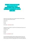 Advanced health NUR 631 exam questions and verified correct answers 100- guaranteed pass&period;