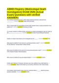 ABMDI Registry &lpar;Medicolegal Death Investigation&rpar; EXAM 2026 