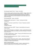 PCN-107 GCU FINAL &lpar;COGNITIVE THEORY&rpar; QUESTIONS AND ANSWERS