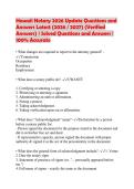 Hawaii Notary 2026 Update Questions and Answers Latest &lpar;2026 &sol; 2027&rpar; &lpar;Verified Answers&rpar; &vert; Solved Questions and Answers &vert; 100&percnt; Accurate
