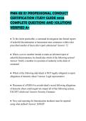 PMK-EE E7 PROFESSIONAL CONDUCT CERTIFICATION STUDY GUIDE 2026 COMPLETE QUESTIONS AND SOLUTIONS VERIFIED A&plus;