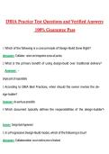 DBIA Practice Exam 2026 &vert; Complete Questions and Guide Answers&comma; 100&percnt; Verified Graded A&plus;
