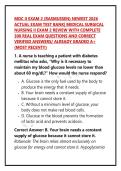 MDC II EXAM 2 &lpar;RASMUSSEN&rpar; NEWEST 2026 ACTUAL EXAM TEST BANK&vert; MEDICAL SURGICAL NURSING II EXAM 2 REVIEW WITH COMPLETE 300 REAL EXAM QUESTIONS AND CORRECT VERIFIED ANSWERS&sol; ALREADY GRADED A&plus; &lpar;MOST RECENT&excl;&excl;&rpar;