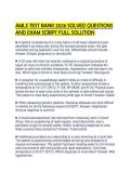 AMLS TEST BANK 2026 SOLVED QUESTIONS AND EXAM SCRIPT FULL SOLUTION